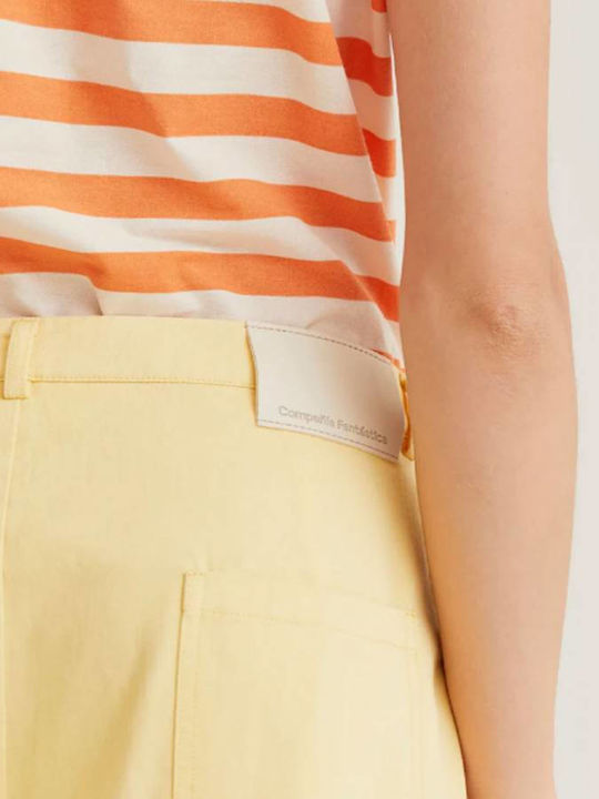 High Rise Women's Jean Pants Yellow