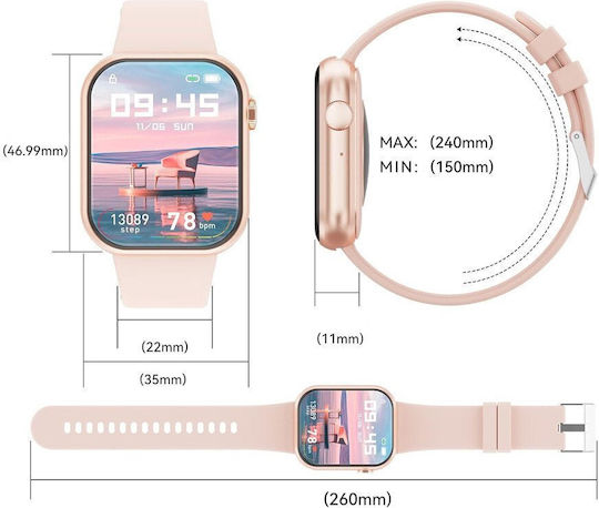 Women’s Watch Smartwatch Gravity Gt18-8