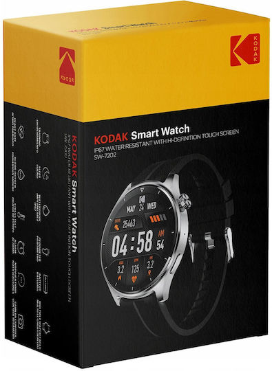 Smartwatch Ip67 GPS Herzfrequenz SpO2 10 Tage Standby Kodak Sw-7202