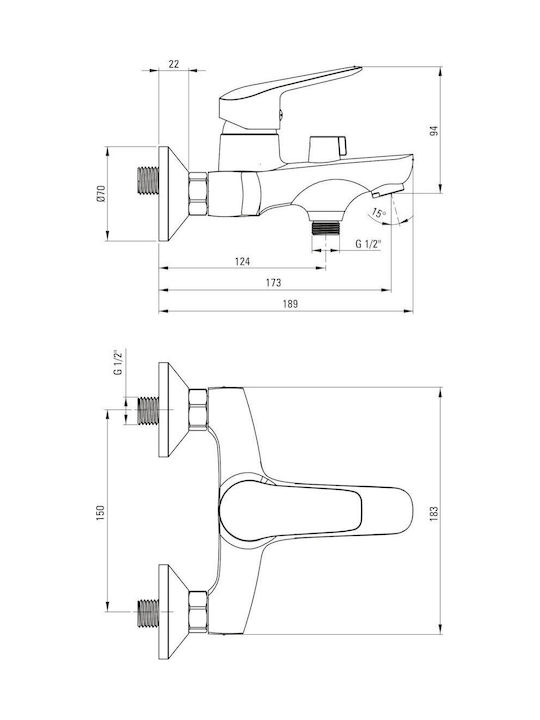Deante Mischbatterie Für Dusche Thermostatisches Komplettes Set