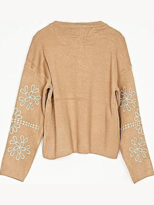 Women's Knitted Cardigan Powder Beige