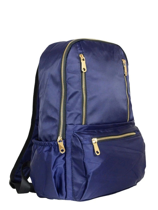 Rock Club School Backpack Blue