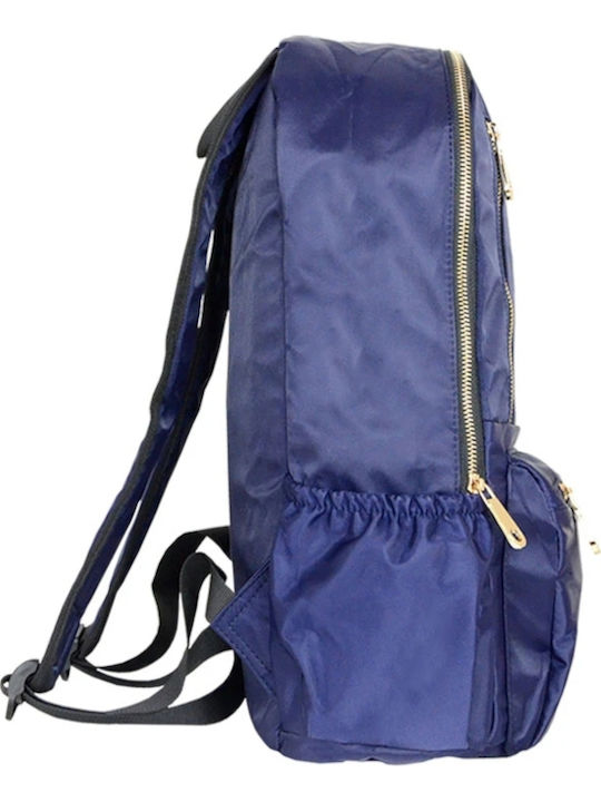 Rock Club School Backpack Blue
