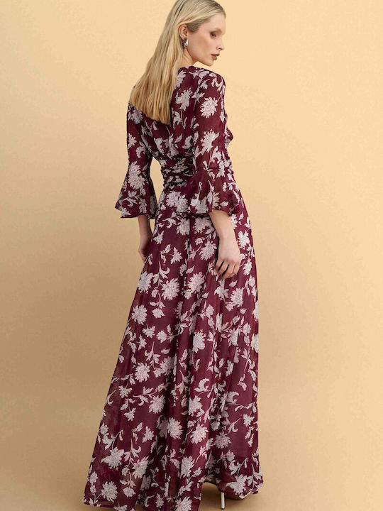 Maxi Skirt Floral Red