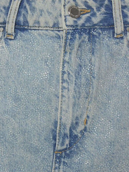 Τζιν Mini Φούστα Ανοιχτο Μπλε Denim
