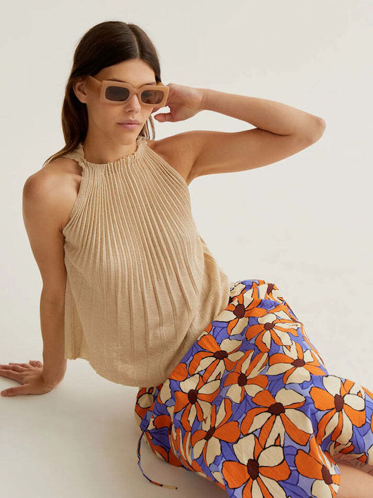High Waist Midi Skirt Multicolour