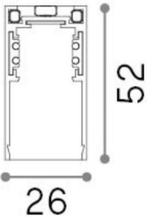 Ideal Lux Montageschiene für Leuchten Weiß 282893