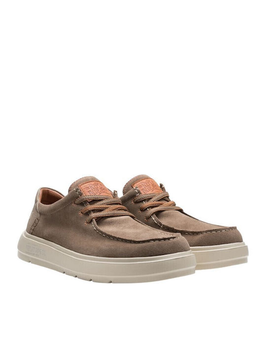 Replay Alcyon Alcyon Loafers Bărbătești Din Piele Întoarsă Bej Replay Alcyon Alcyon Loafers Bărbătești Din Piele Întoarsă Bej