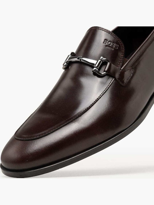Δερμάτινα Ανδρικά Loafers σε Καφέ Χρώμα
