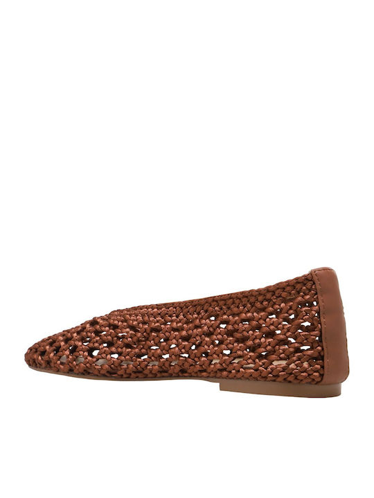 Women's Ballerina Shoes In Brown Colour
