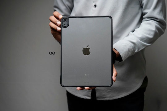 Tablet Hülle Realpower iPad Pro Modell 2024 13 Zoll Transparent/Schwarz