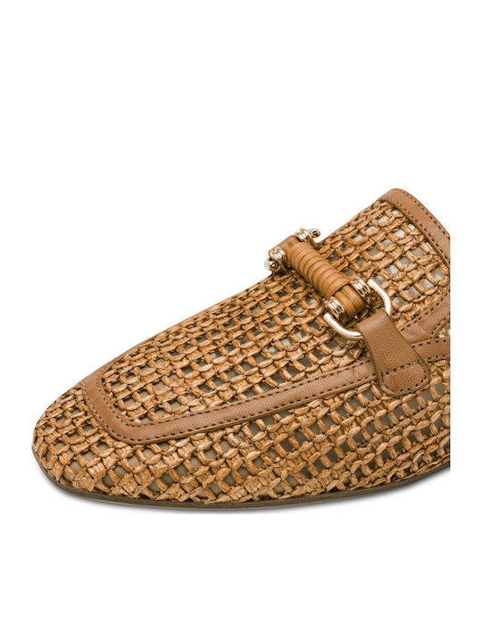 Mules with Heel in Tabac Brown Colour