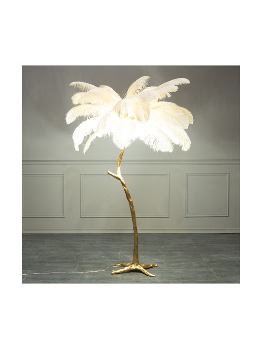 Supergreens Ostrich Floor Lamp H170xW120cm. Beige 3-0285