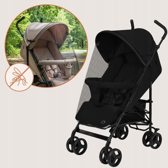 Lionelo Elia Regenschirm Kinderwagen Für Alter 6+ Monate Schwarz Onyx