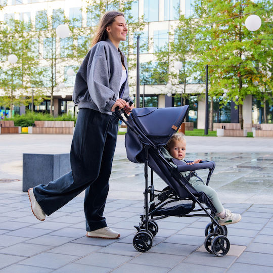 Lionelo Elia Regenschirm Kinderwagen Für Alter 6+ Monate Schwarz Onyx
