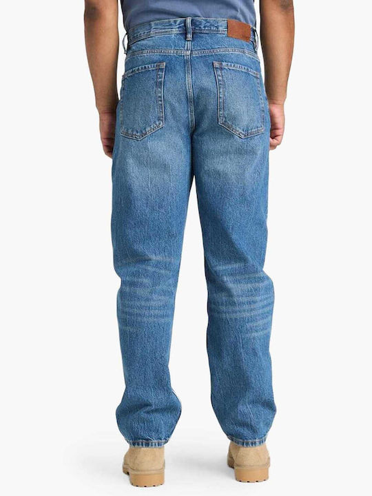 Men's Cargo Jeans Pants Dark Blue