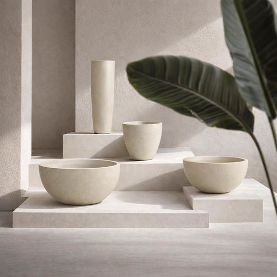 Next Wooden Beige Plant Pot 40x38x16.5cm