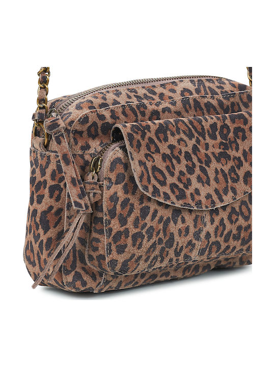Leather Women's Shoulder Bag Brown