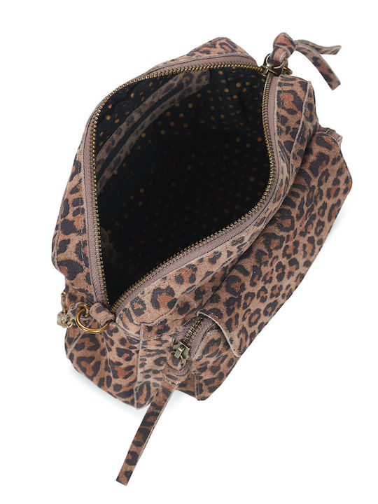 Leather Women's Shoulder Bag Brown