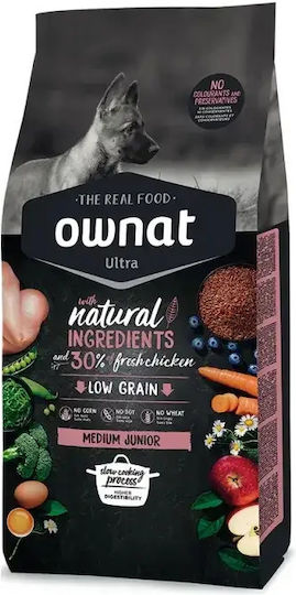 Ownat Ultra 12kg Dry Food for Medium Breed Dogs with Chicken and Turkey