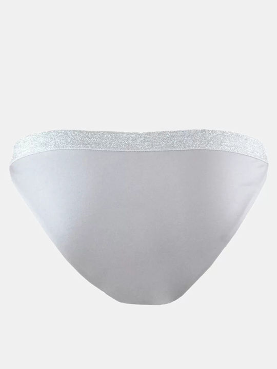 Bikinihosen Slip Silber