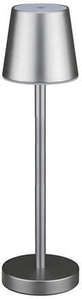 V-TAC Metall Tischlampe LED mit Silber Schirm und Basis