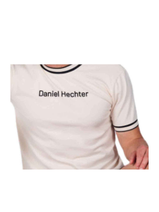 Daniel Hechter Καλοκαιρινή Ανδρική Πιτζάμα Κρεμ Με Μαύρο