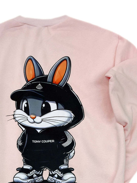 Herren Langarm Sweatshirt Tony Couper-h26/30-rosa Bunny