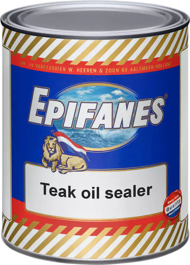 Epifanes Teak Oil Sealer Surface Varnish Colorless Gloss 1lt