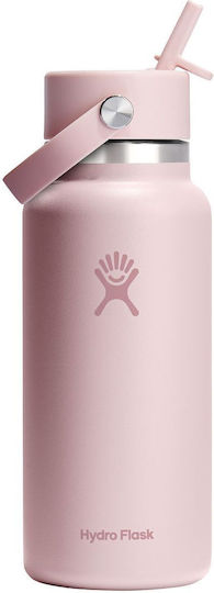 Hydro Flask Wide Mouth Flex Μπουκάλι Θερμός Ανοξείδωτο 1lt Trillium με Καλαμάκι