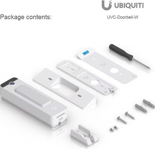 Ubiquiti Doorbell Lite Κουδούνι Πόρτας Λευκό