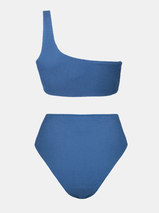 Bikini Set One Shoulder Royal Blue