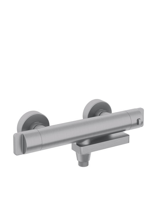 Deante Thermostatic Gray Bathtub Mixing Faucet