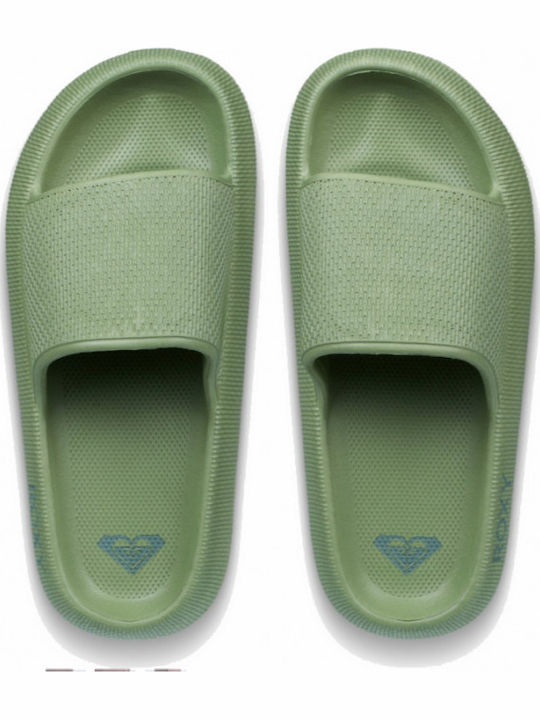 Women's Flip Flops in Green Color