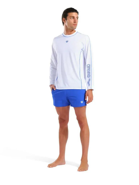 Arena Men's Long Sleeve Sun Protection Shirt White