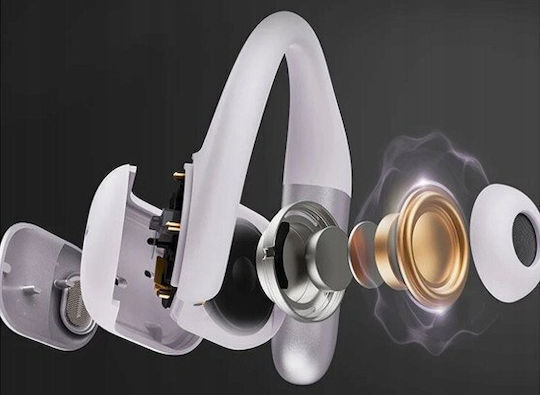 Bugani B15 Open Ear Bluetooth Handsfree Ακουστικά με Αντοχή στον Ιδρώτα και Θήκη Φόρτισης Μαύρα