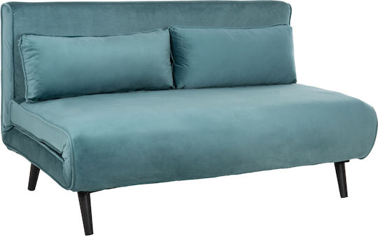 Asma Two-Seater Velvet Mint Sofa Bed 140x75x77 cm