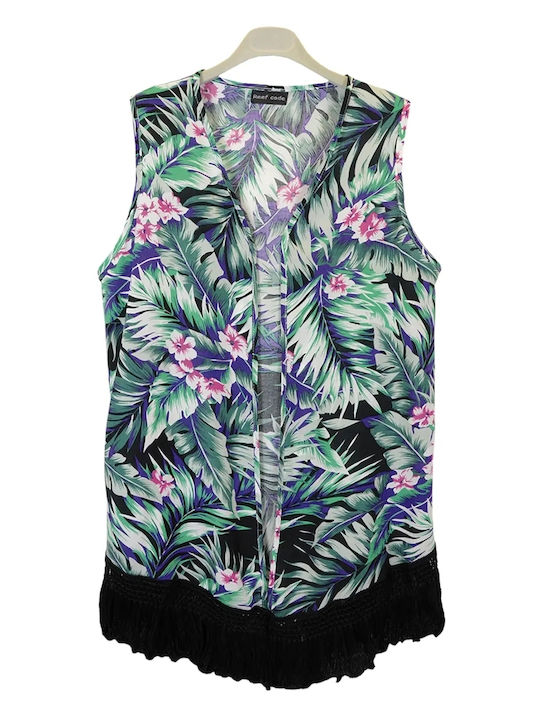 Rock Club Women's Beachwear White Kimono