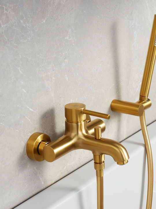 KFA Thermostatic Gold Bathtub Mixing Faucet