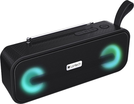 Lamtech LAM980787 Φορητό Ραδιόφωνο Επαναφορτιζόμενο με Bluetooth και USB Μαύρο