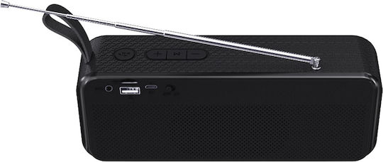 Lamtech LAM980787 Φορητό Ραδιόφωνο Επαναφορτιζόμενο με Bluetooth και USB Μαύρο
