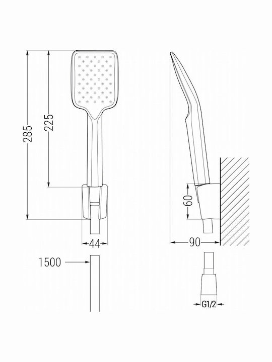 Mexen Mischung Badewanne Komplettes Set Weiße