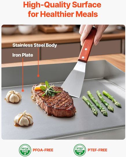 Vevor Commercial Flat Top Electric Griddle with Flat Plate 4.4kW