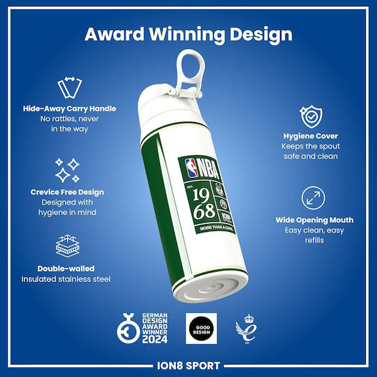 Ion8 Ion8 Edelstahl Thermosflasche 750ml NBA Milwaukee Bucks