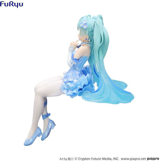 FuRyu Hatsune Miku Opritor De Tăiței - Zână A Florii Nemophila Găleată Albastră Figurină 15 cm