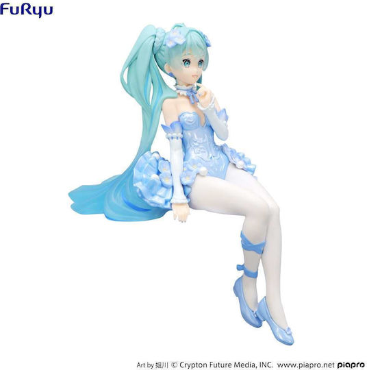 FuRyu Hatsune Miku Opritor De Tăiței - Zână A Florii Nemophila Găleată Albastră Figurină 15 cm