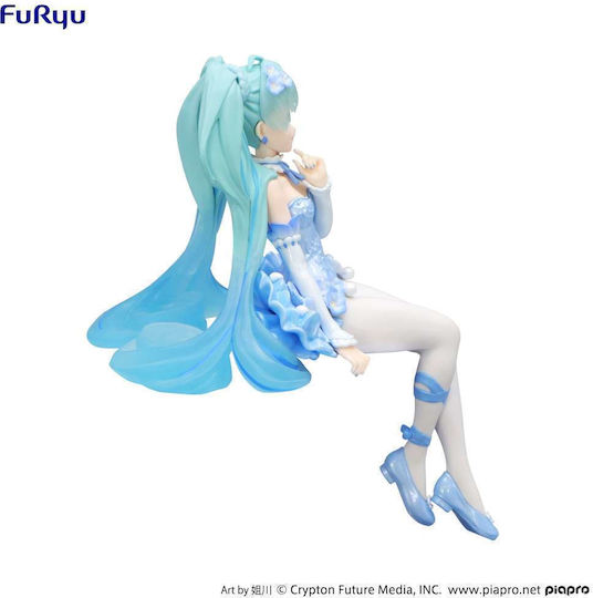 FuRyu Hatsune Miku Opritor De Tăiței - Zână A Florii Nemophila Găleată Albastră Figurină 15 cm
