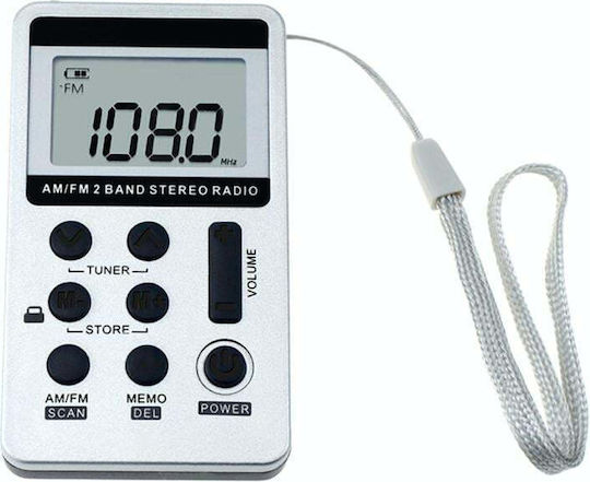 MS2050W Rechargeable Pocket Radio White