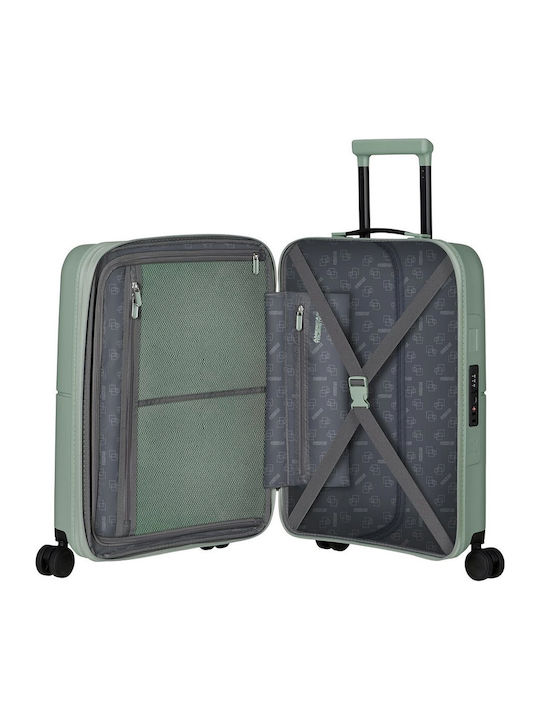 American Tourister DashPop Cabin Hard Suitcase Iceberg Green With 4 Wheels Height 55cm