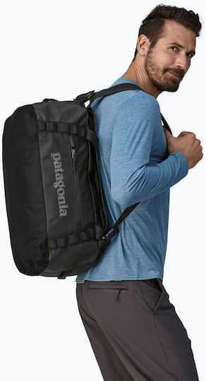 Patagonia Σακ Βουαγιάζ Πλάτης 40lt Μαύρο από Δερματίνη Π31.7εκ.